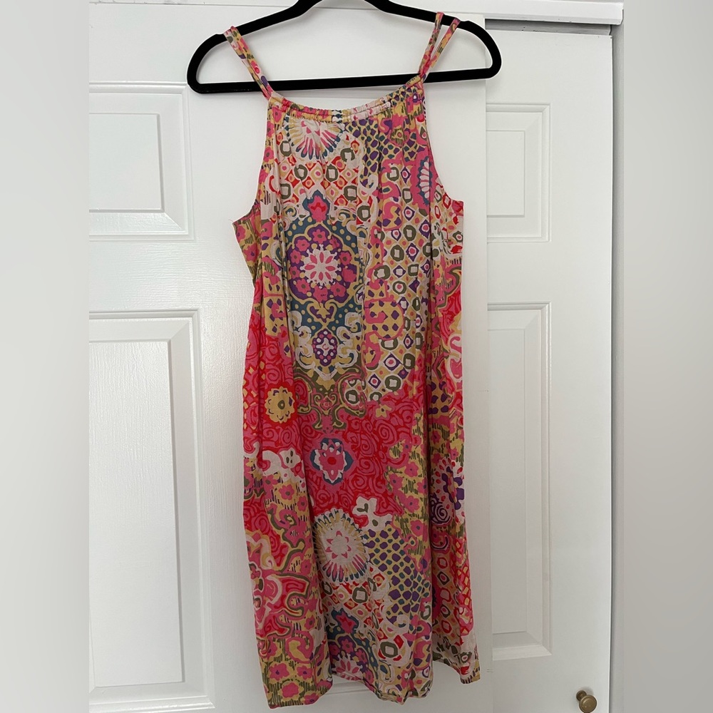 JCrew Printed Cotton Shift Dress